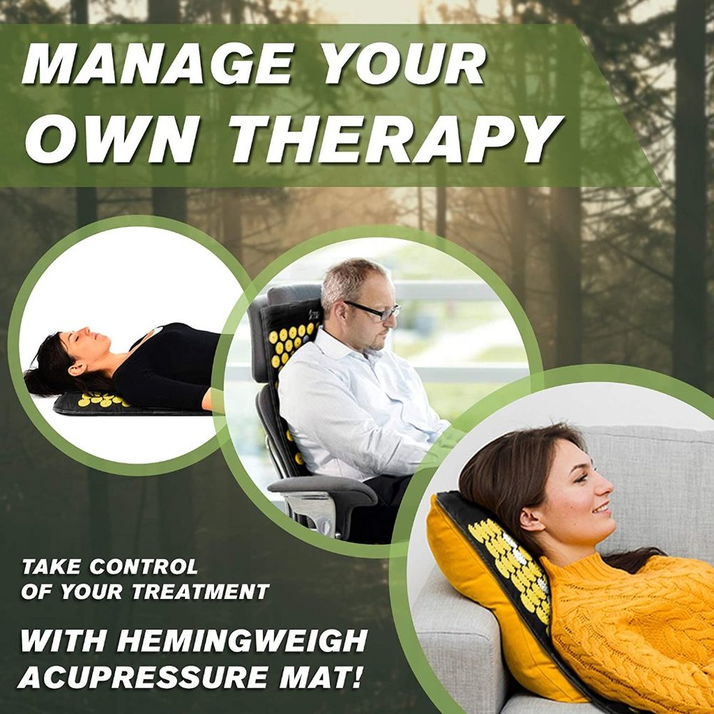 Acupressure Mat and Pillow Neck Back Pain